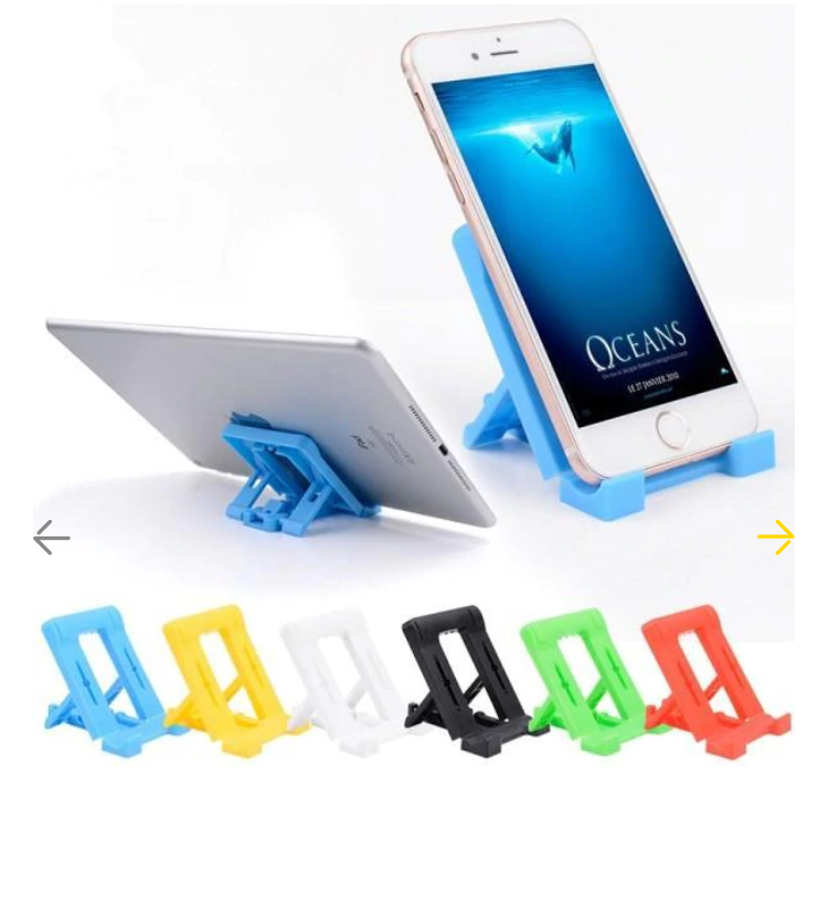 Adjustable 4 Steps Foldable Mobile Stand Holder (1 pc) (no box) - Image 2