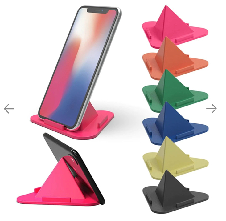 Universal Portable Three-Sided Pyramid Shape Mobile Holder Stand