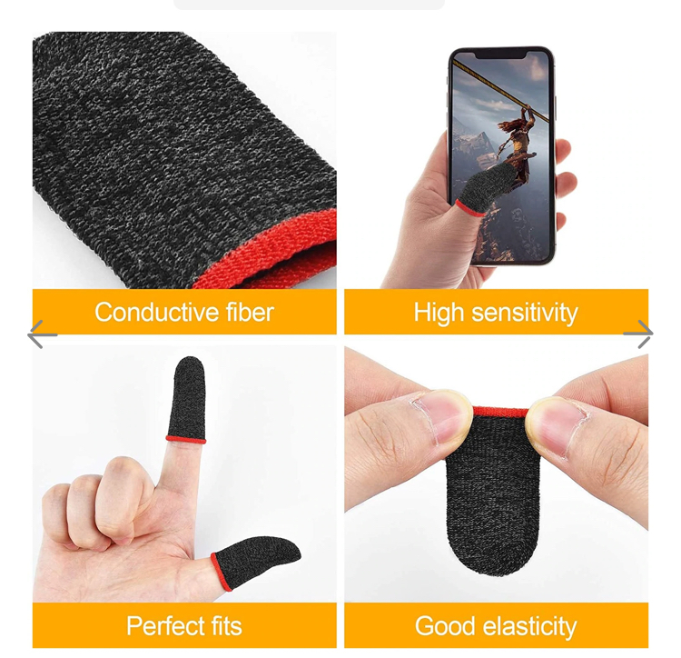 Thumb & Finger Sleeve for Mobile Game, Pubg,Cod,Freefire (1Pair only) - Image 2