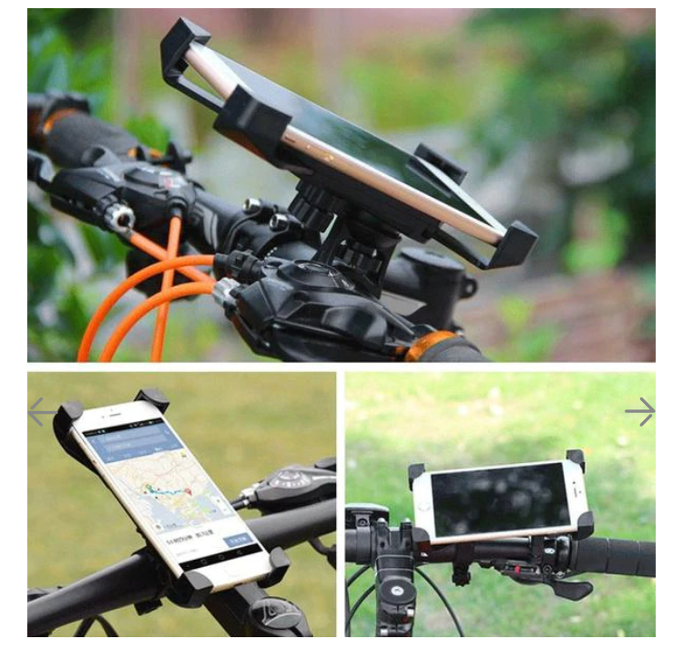 Bike Phone Mount Anti Shake and Stable Cradle Clamp with 360? Rotation